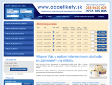 Tablet Screenshot of aaaetikety.sk