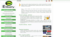 Desktop Screenshot of aaaetikety.cz